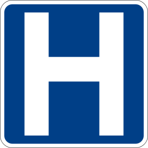 hospital sign